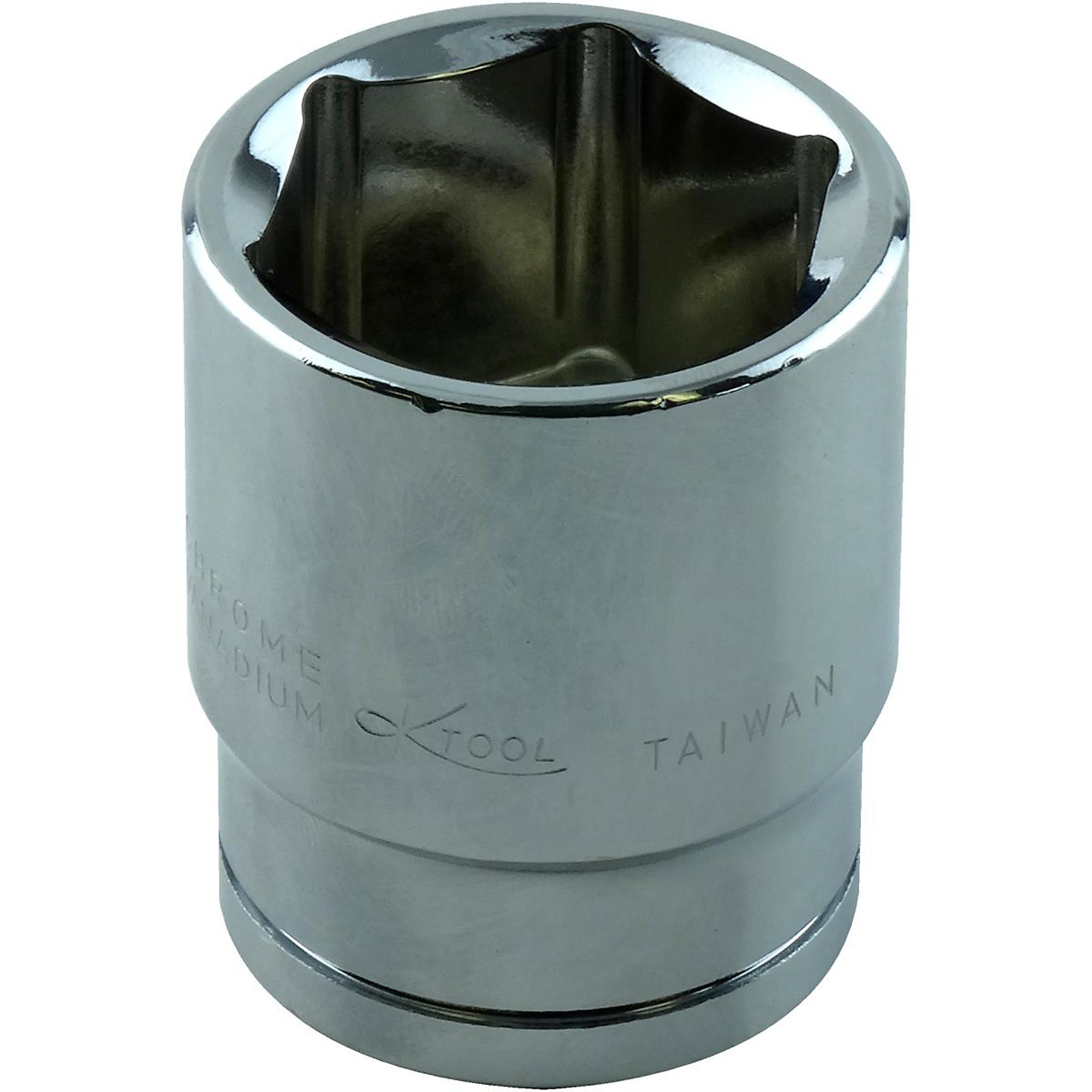 K Tool International 7/8in. 6-Point Socket — 1/2in. Drive, Chrome Vanadium Steel, Model# KTI23128